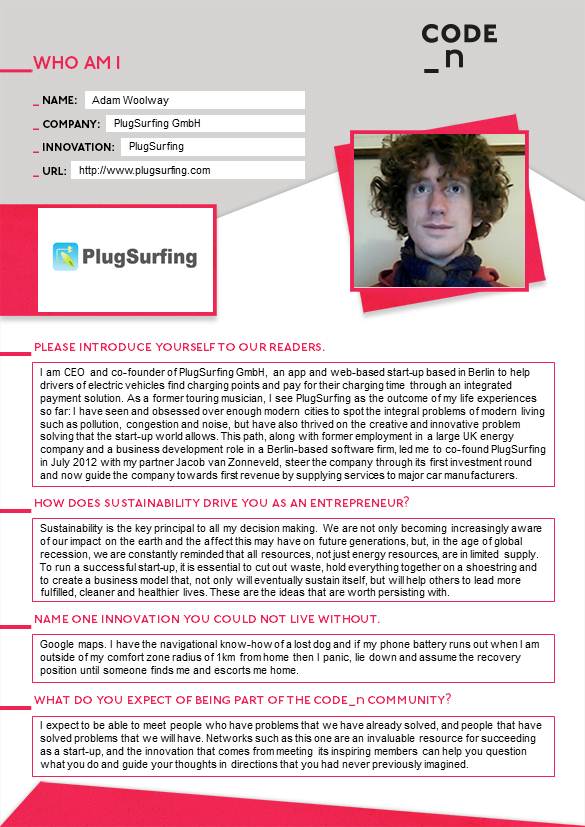 PlugSurfing GmbH - Adam Woolway